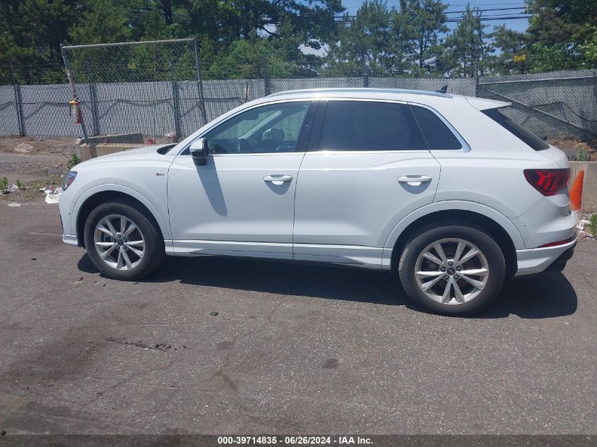 2021 Audi Q3 Premium Plus 45 Tfsi S Line Quattro Tiptronic VIN: WA1EECF32M1047731 Lot: 39714835