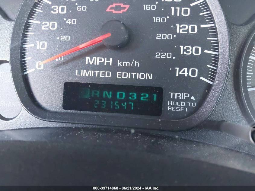 2003 Chevrolet Monte Carlo Ss VIN: 2G1WX15K039226516 Lot: 39714868