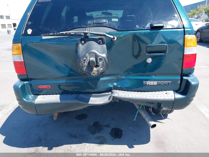 1998 Honda Passport Ex/Lx VIN: 4S6CM58WXW4414897 Lot: 39714900