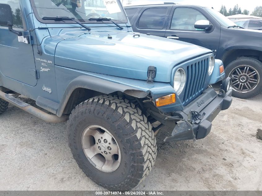 1999 Jeep Wrangler Sport VIN: 1J4FY19S5XP469674 Lot: 39714974