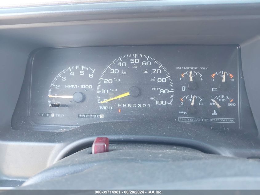 1995 Chevrolet Tahoe K1500 VIN: 1GNEK13K3SJ366770 Lot: 39714981