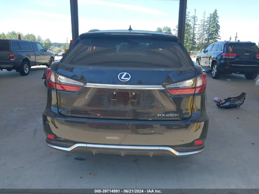 2022 Lexus Rx 450H VIN: 2T2HGMDA2NC080919 Lot: 39714991