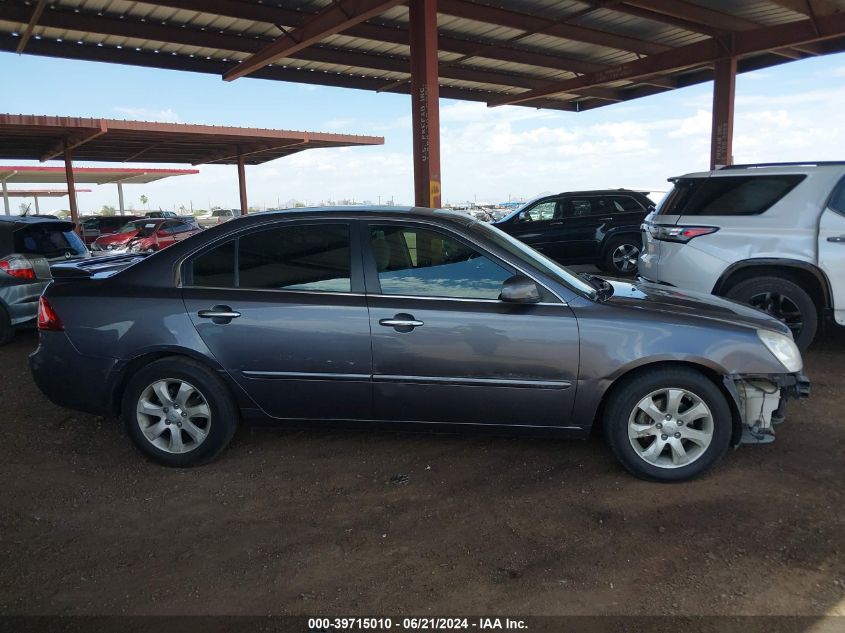 2006 Kia Optima Ex V6 (New)/Lx V6 (New) VIN: KNAGE124265051675 Lot: 39715010