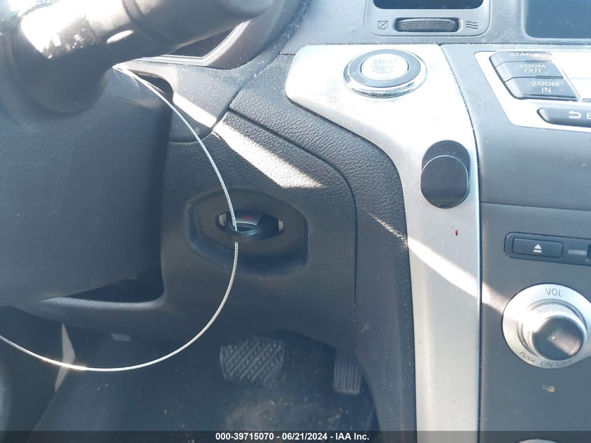 2012 Nissan Murano Sl VIN: JN8AZ1MW3CW232791 Lot: 39715070