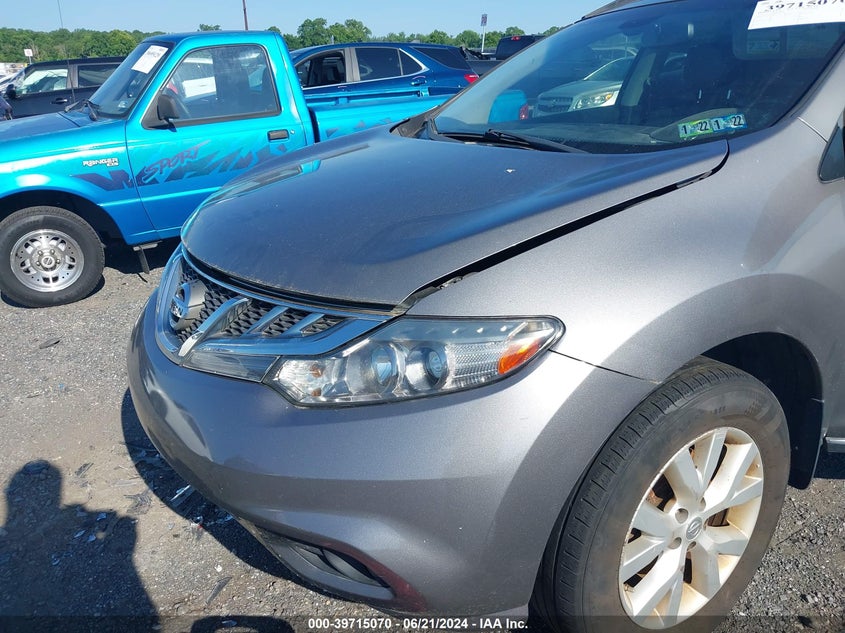 2012 Nissan Murano Sl VIN: JN8AZ1MW3CW232791 Lot: 39715070