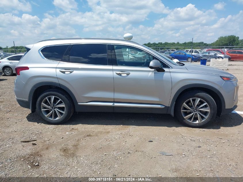 2020 Hyundai Santa Fe Sel VIN: 5NMS3CADXLH189313 Lot: 39715151