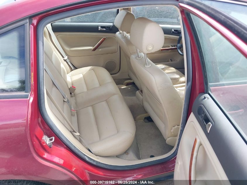 2000 Volkswagen Passat Glx VIN: WVWPD23B5YP340663 Lot: 39715162