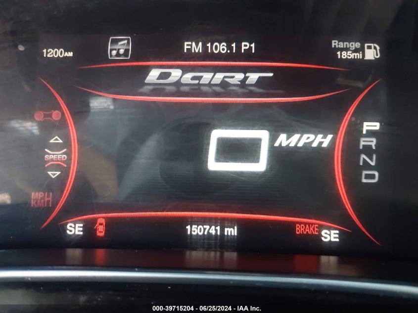 2014 Dodge Dart Aero VIN: 1C3CDFDH1ED907574 Lot: 39715204