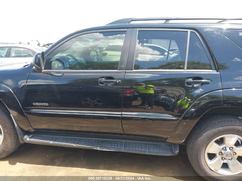 2005 Toyota 4Runner Limited V6 VIN: JTEZU17R558031352 Lot: 39715228