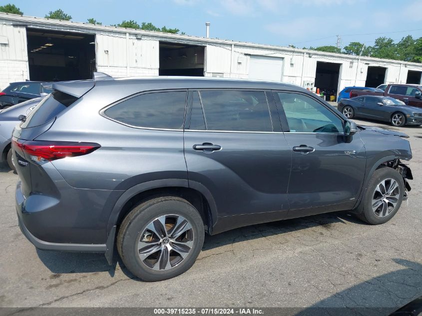 2021 TOYOTA HIGHLANDER HYBRID XLE - 5TDHBRCH8MS021572