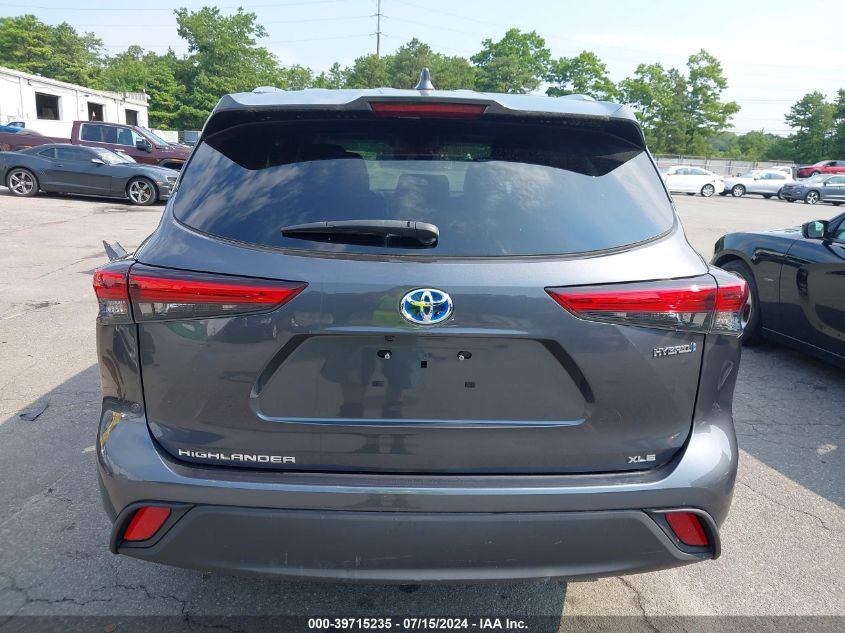 2021 TOYOTA HIGHLANDER HYBRID XLE - 5TDHBRCH8MS021572