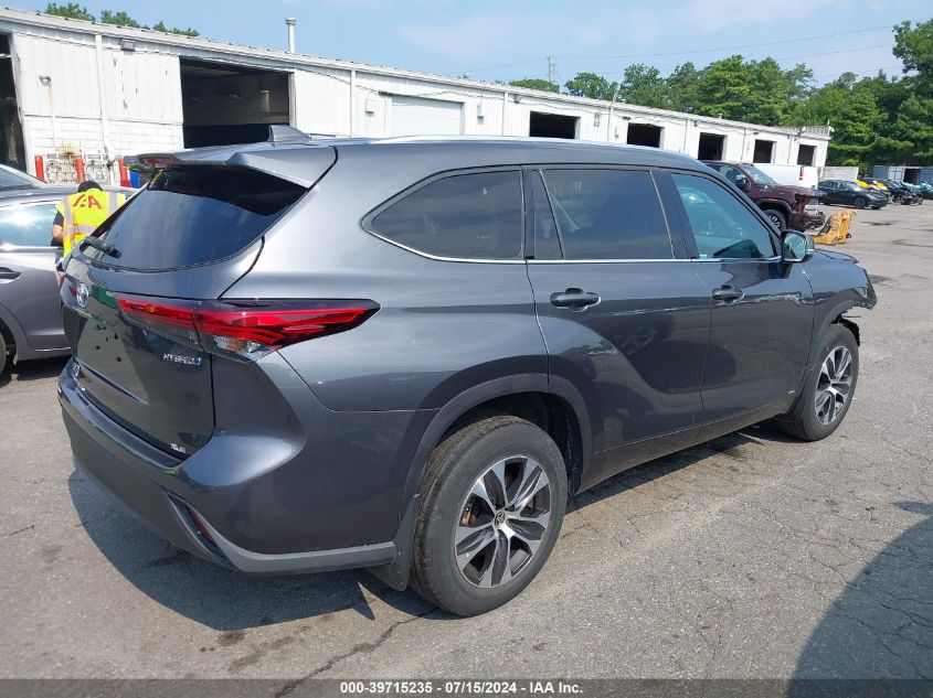 2021 TOYOTA HIGHLANDER HYBRID XLE - 5TDHBRCH8MS021572