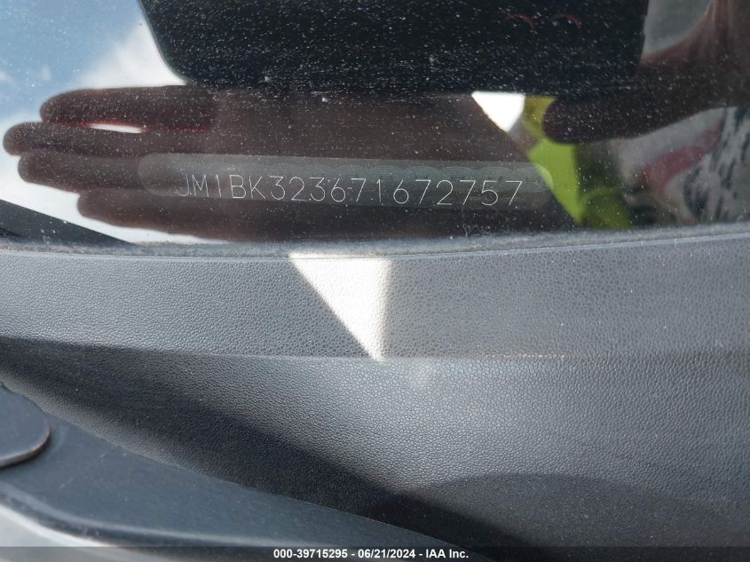 2007 Mazda Mazda3 S Touring VIN: JM1BK323671672757 Lot: 39715295