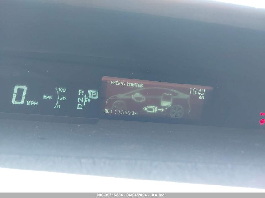 2010 Toyota Prius Ii VIN: JTDKN3DU3A0025534 Lot: 39715334