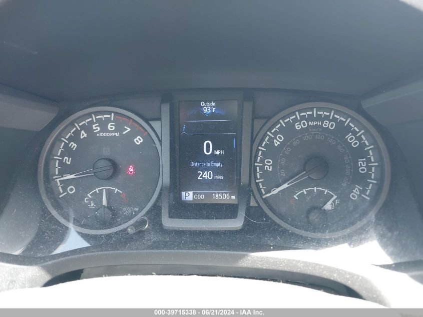 2018 Toyota Tacoma Trd Sport VIN: 3TMBZ5DN2JM013607 Lot: 39715338