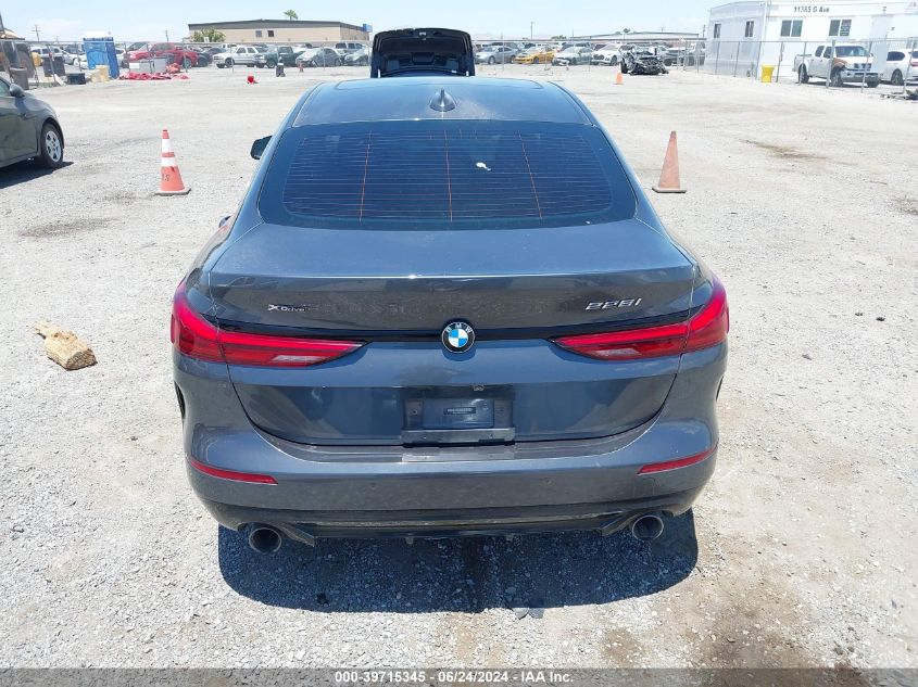 2020 BMW 228I Gran Coupe xDrive VIN: WBA73AK09L7G00410 Lot: 39715345