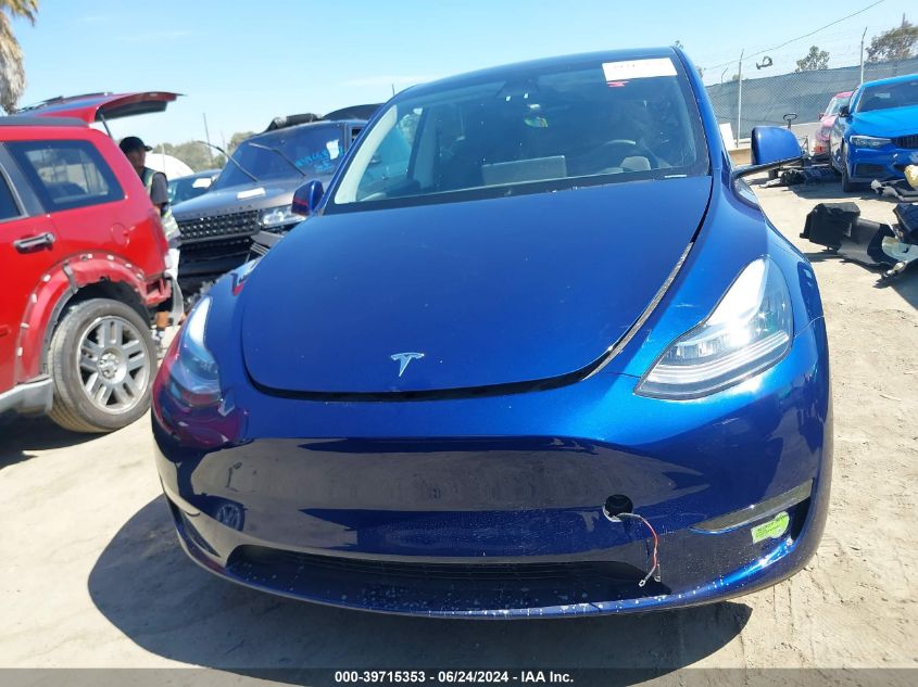 2023 Tesla Model Y Awd/Long Range Dual Motor All-Wheel Drive VIN: 7SAYGDEE1PA126714 Lot: 39715353