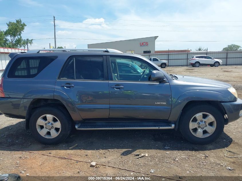 2003 Toyota 4Runner Limited V8 VIN: JTEZT17R438001615 Lot: 39715364