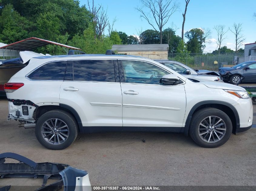 2019 TOYOTA HIGHLANDER SE/XLE - 5TDJZRFH4KS915624