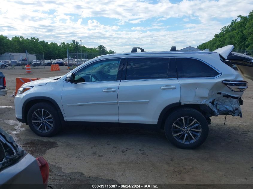 2019 TOYOTA HIGHLANDER SE/XLE - 5TDJZRFH4KS915624