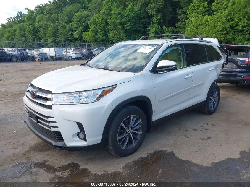 2019 TOYOTA HIGHLANDER SE/XLE - 5TDJZRFH4KS915624