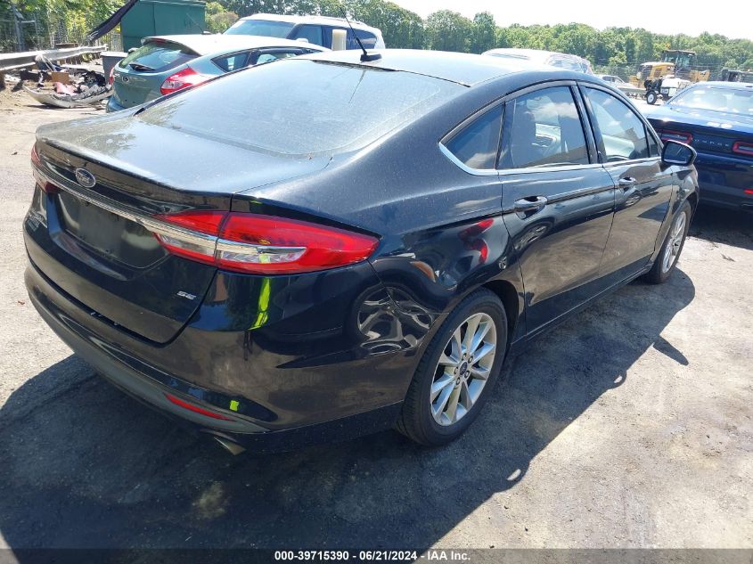 2017 FORD FUSION SE - 3FA6P0H72HR171583