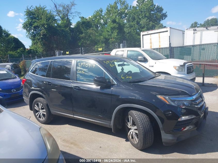 2017 Honda Pilot Ex VIN: 5FNYF6H34HB003497 Lot: 39715419