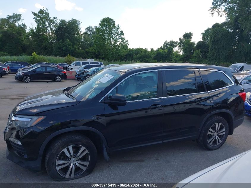 2017 Honda Pilot Ex VIN: 5FNYF6H34HB003497 Lot: 39715419