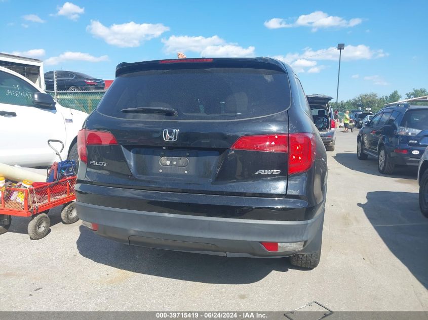 2017 Honda Pilot Ex VIN: 5FNYF6H34HB003497 Lot: 39715419