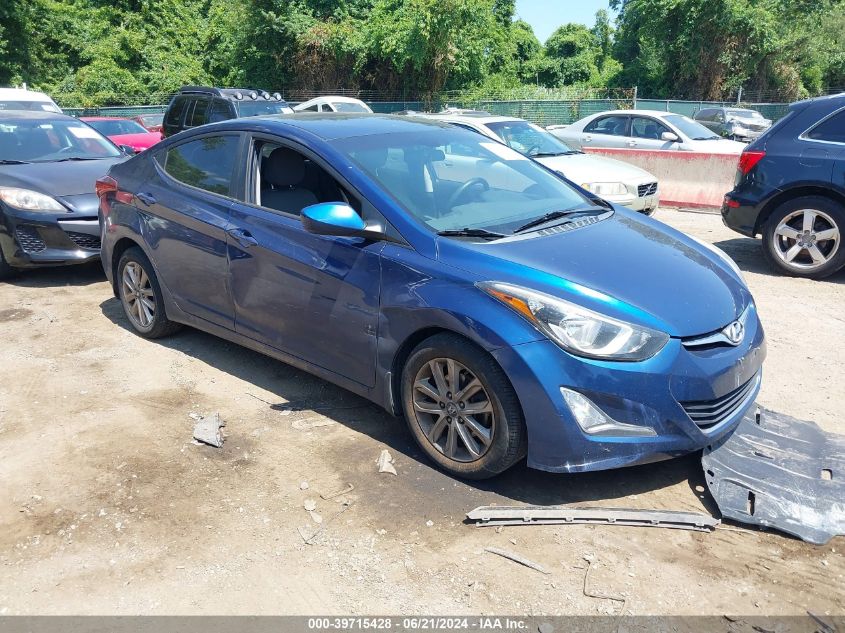 2016 HYUNDAI ELANTRA SE - 5NPDH4AE7GH796660