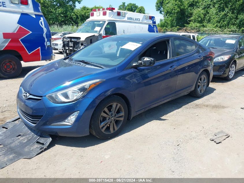 5NPDH4AE7GH796660 | 2016 HYUNDAI ELANTRA