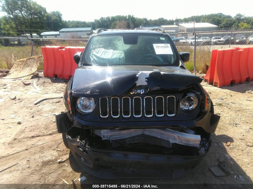 2018 Jeep Renegade Latitude Fwd VIN: ZACCJABB1JPH13385 Lot: 39715495