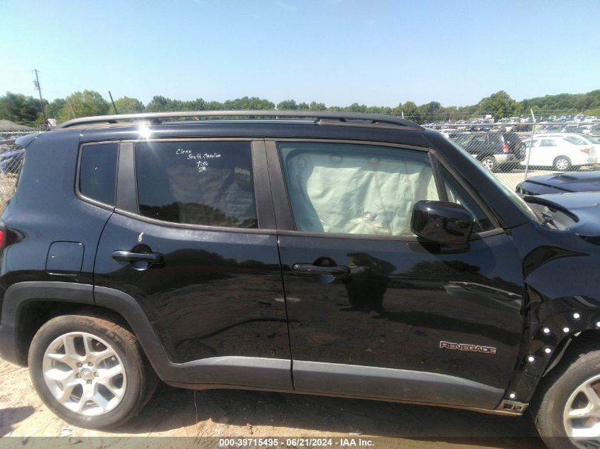 2018 Jeep Renegade Latitude Fwd VIN: ZACCJABB1JPH13385 Lot: 39715495