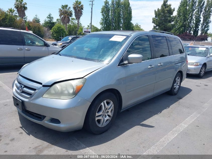 2006 Honda Odyssey Ex-L VIN: 5FNRL38726B100726 Lot: 39715515