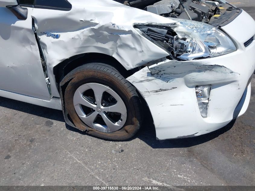 2014 Toyota Prius Two VIN: JTDKN3DU4E0383487 Lot: 39715530