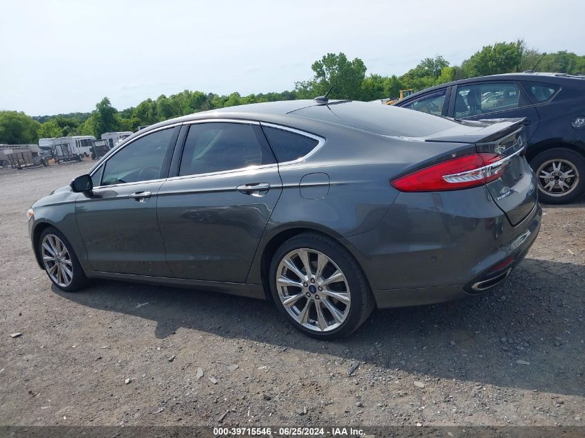 2017 Ford Fusion Platinum VIN: 3FA6P0K93HR310131 Lot: 39715546