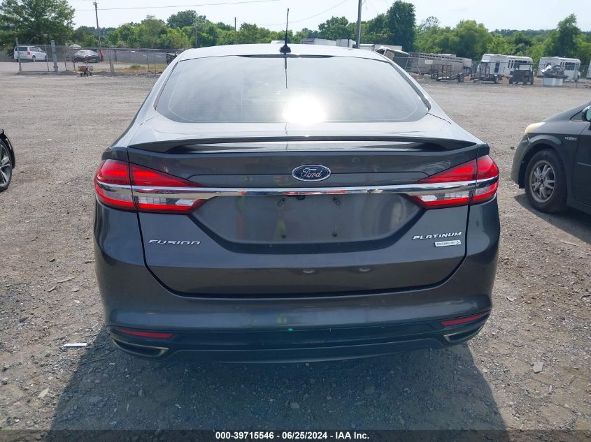 2017 Ford Fusion Platinum VIN: 3FA6P0K93HR310131 Lot: 39715546