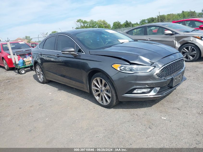 2017 FORD FUSION PLATINUM - 3FA6P0K93HR310131