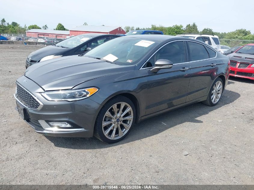 2017 Ford Fusion Platinum VIN: 3FA6P0K93HR310131 Lot: 39715546