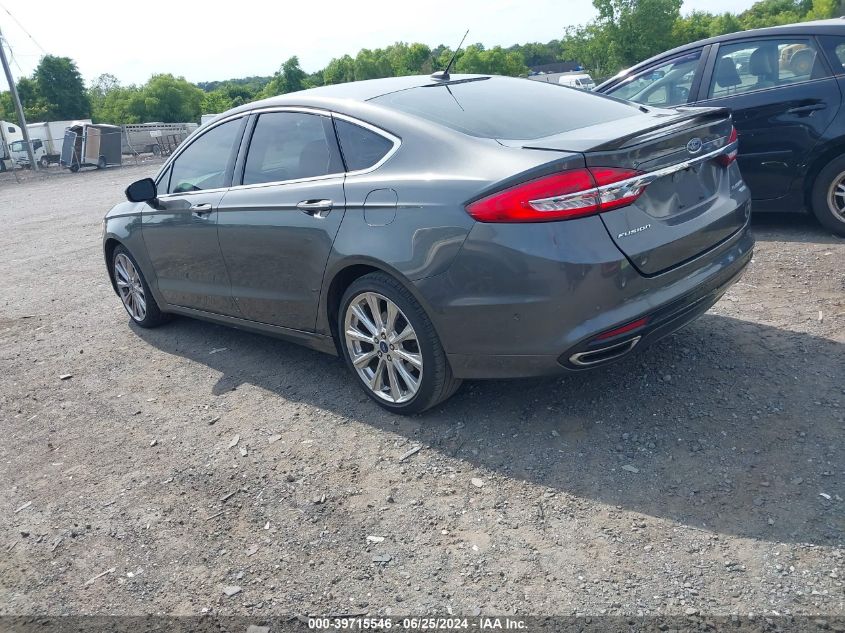 2017 Ford Fusion Platinum VIN: 3FA6P0K93HR310131 Lot: 39715546