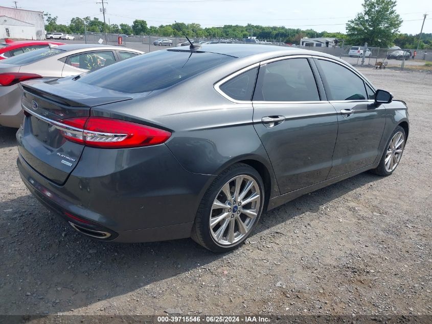 2017 Ford Fusion Platinum VIN: 3FA6P0K93HR310131 Lot: 39715546