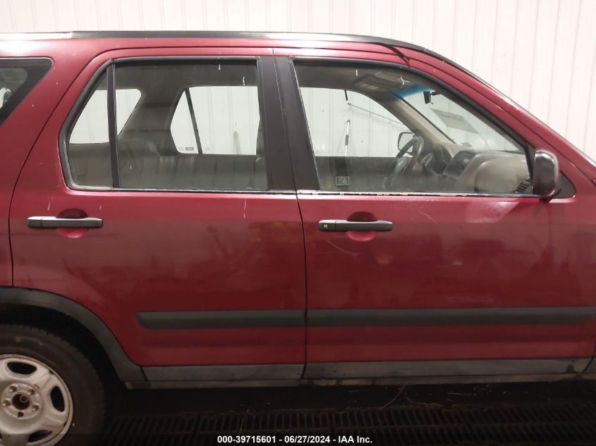 2004 Honda Cr-V Lx VIN: SHSRD78484U235564 Lot: 39715601