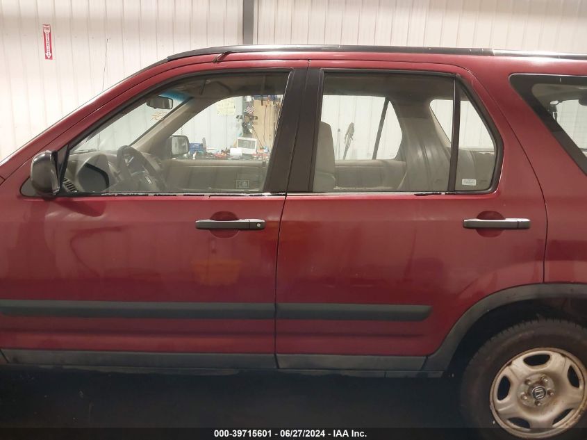 2004 Honda Cr-V Lx VIN: SHSRD78484U235564 Lot: 39715601