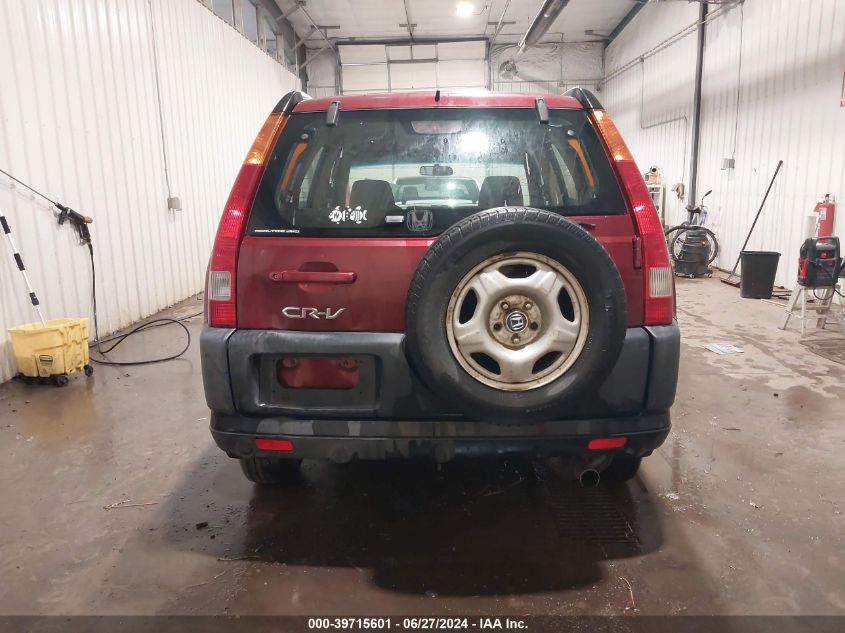 2004 Honda Cr-V Lx VIN: SHSRD78484U235564 Lot: 39715601