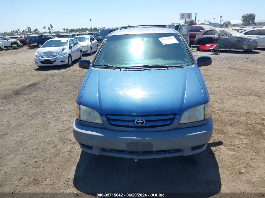 2001 Toyota Sienna Le VIN: 4T3ZF13C31U401959 Lot: 39715642