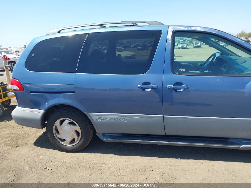 2001 Toyota Sienna Le VIN: 4T3ZF13C31U401959 Lot: 39715642