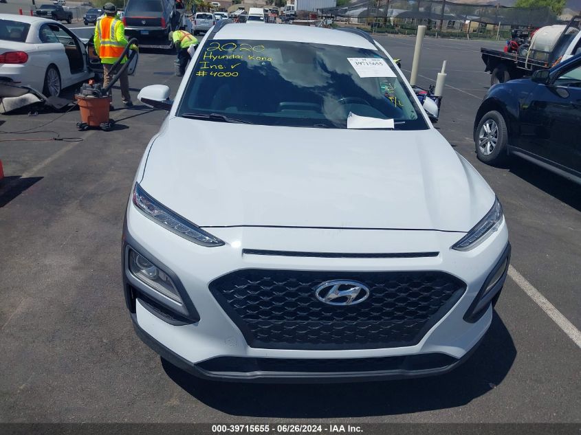 2020 Hyundai Kona Sel VIN: KM8K22AA6LU525305 Lot: 39715655