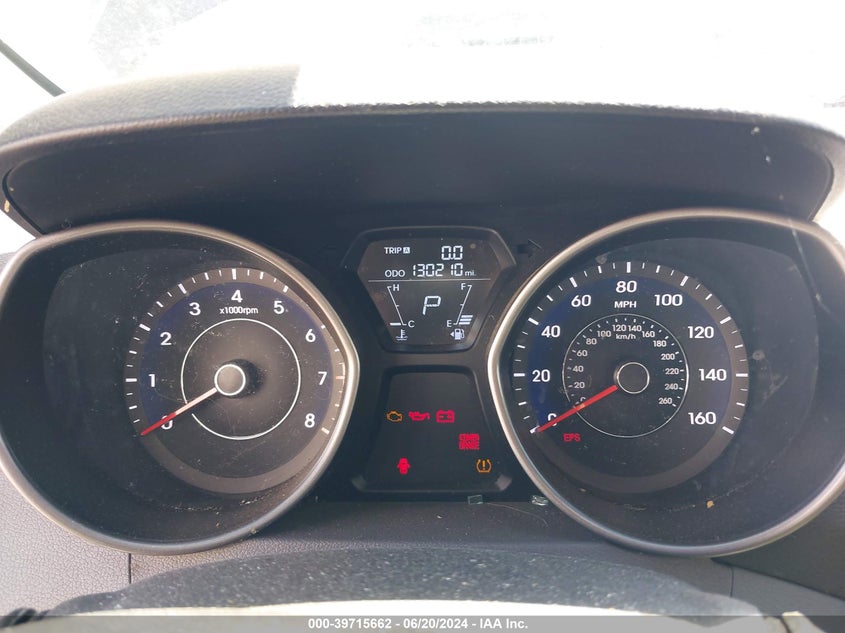 2013 Hyundai Elantra Gls VIN: 5NPDH4AE7DH166634 Lot: 39715662