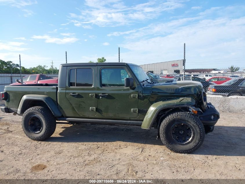 2022 Jeep Gladiator Willys 4X4 VIN: 1C6JJTAM8NL164405 Lot: 39715686