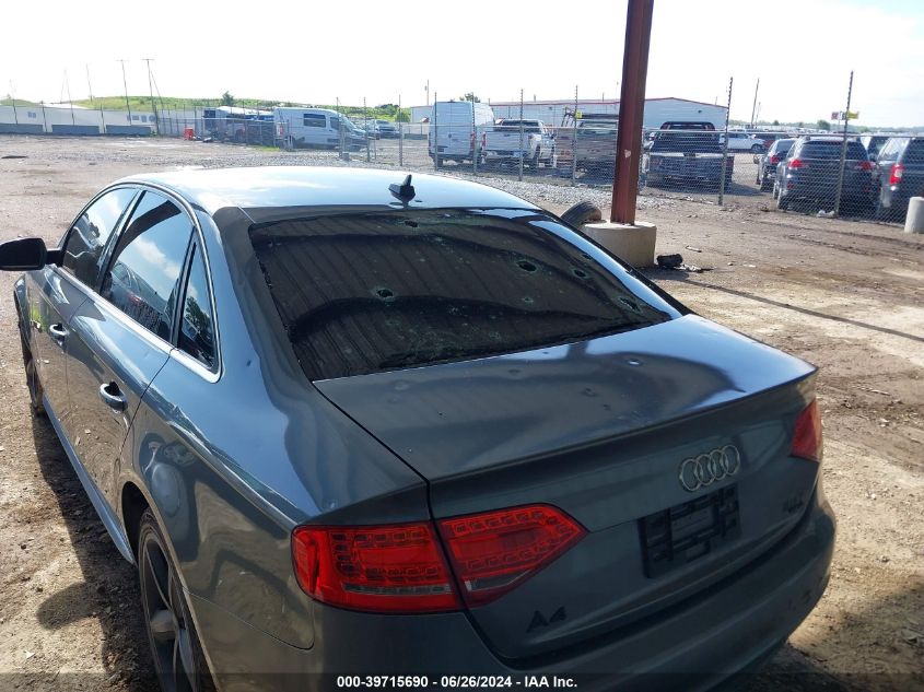 2012 Audi A4 Premium Plus VIN: WAUFFAFL2CA116828 Lot: 39715690